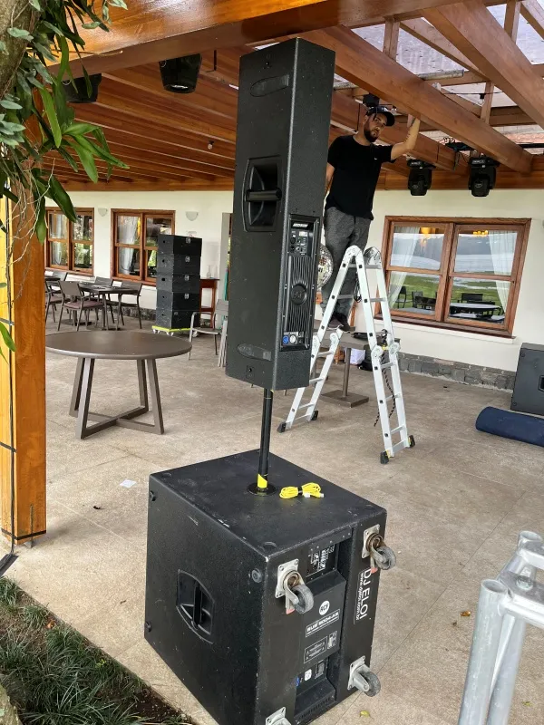 Caixa de som profissional para eventos em São Paulo