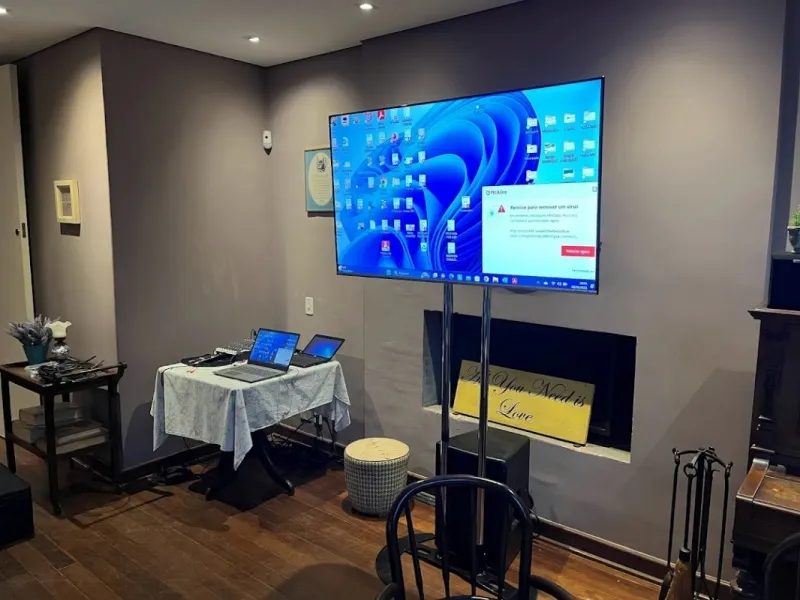 Locação de tv para eventos
