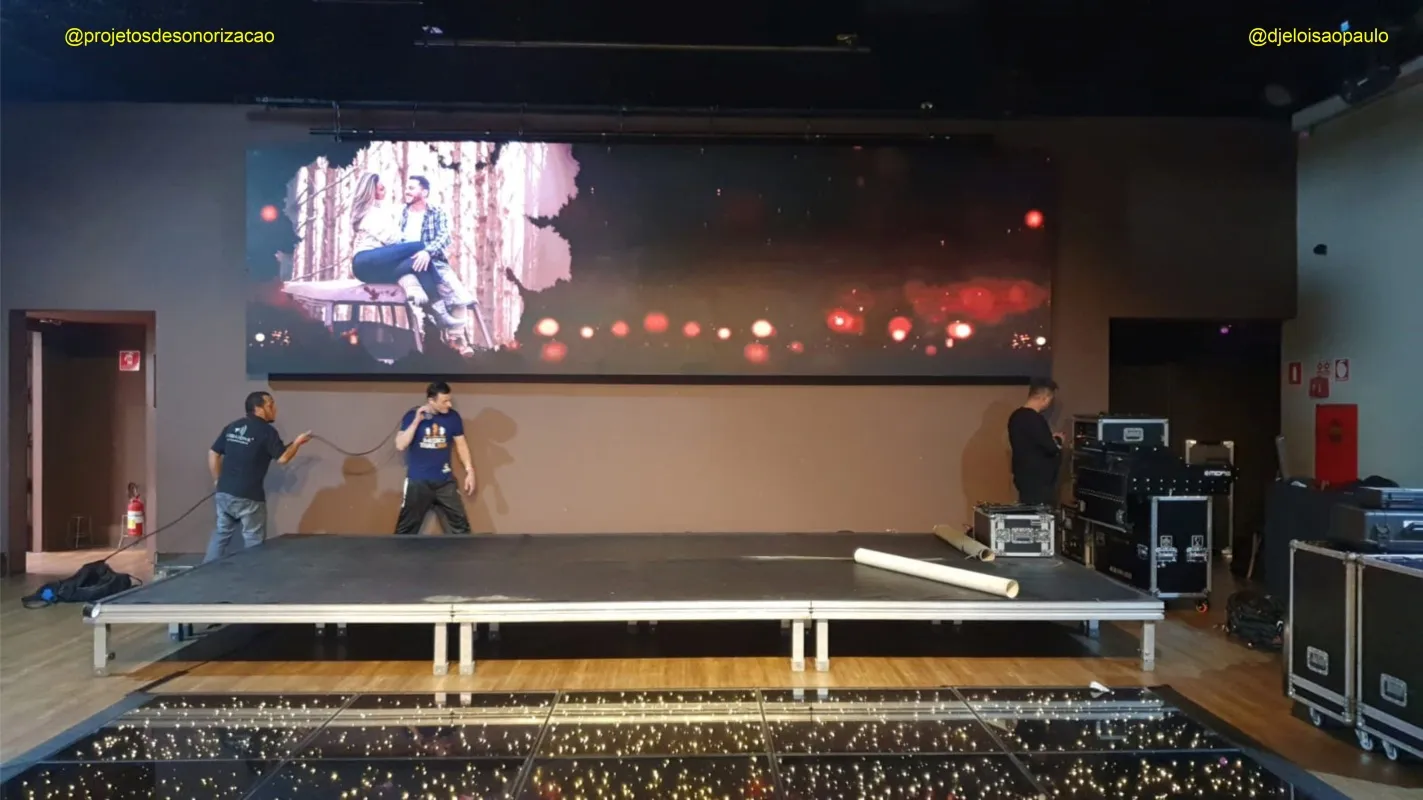 Tela de led para eventos